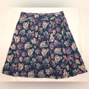 Mossimo Supply Co. Floral Skater Skirt - Purple and Pink